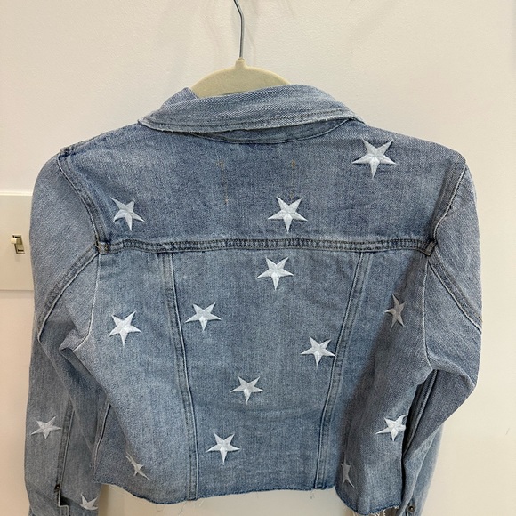 BNWT Pistola Star Embroidery Cropped Denim Jacket, XS - Picture 3 of 4